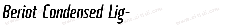 Beriot Condensed Lig字体转换